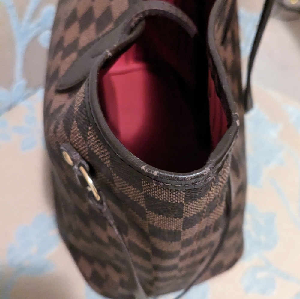 Preloved LV Neverfull MM Damier Ebene tote - Picture 3 of 8